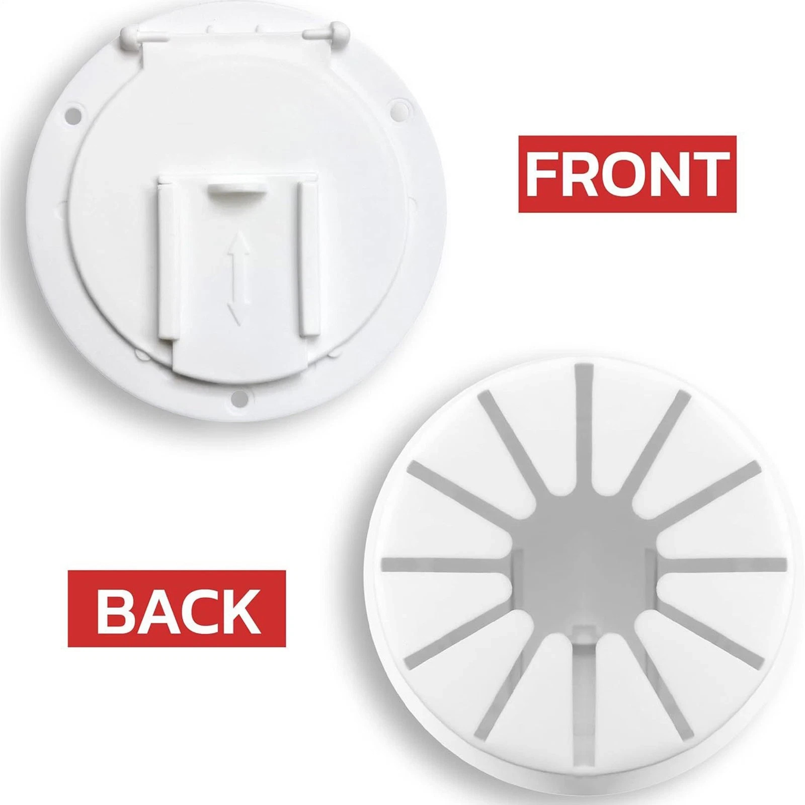 ⚡ RV Power Cord Cover – White Round (Up to 50 Amps)