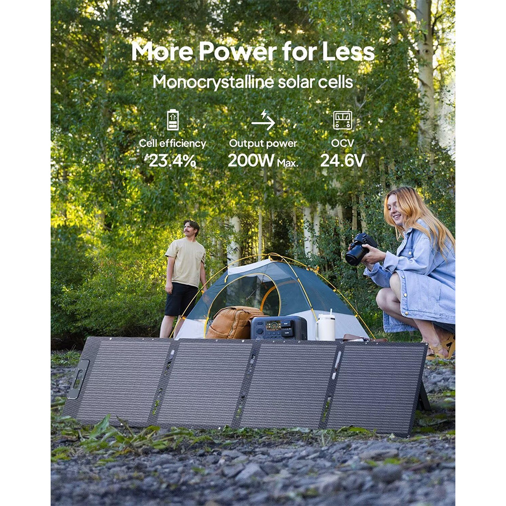 BLUETTI Solar Panel Portable Foldable 60W/100W/200W/350W for Outdoor IP65 Rating