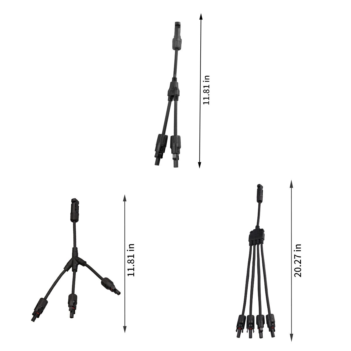 GEYA 10AWG PV Wire Solar Panel Y Branch Solar Panel Extension Cable Connectors