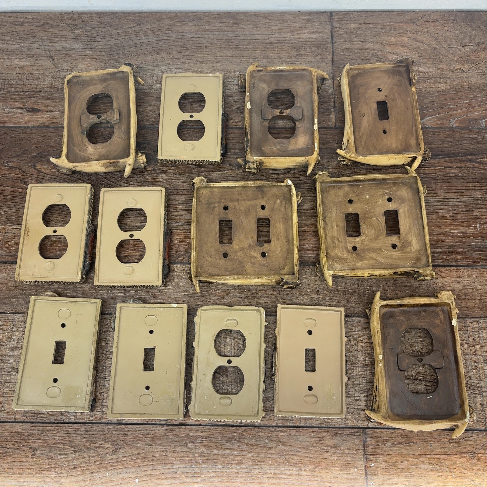 Lot of 13 Rustic Western Resin Light Switch and Outlet Cover Plates