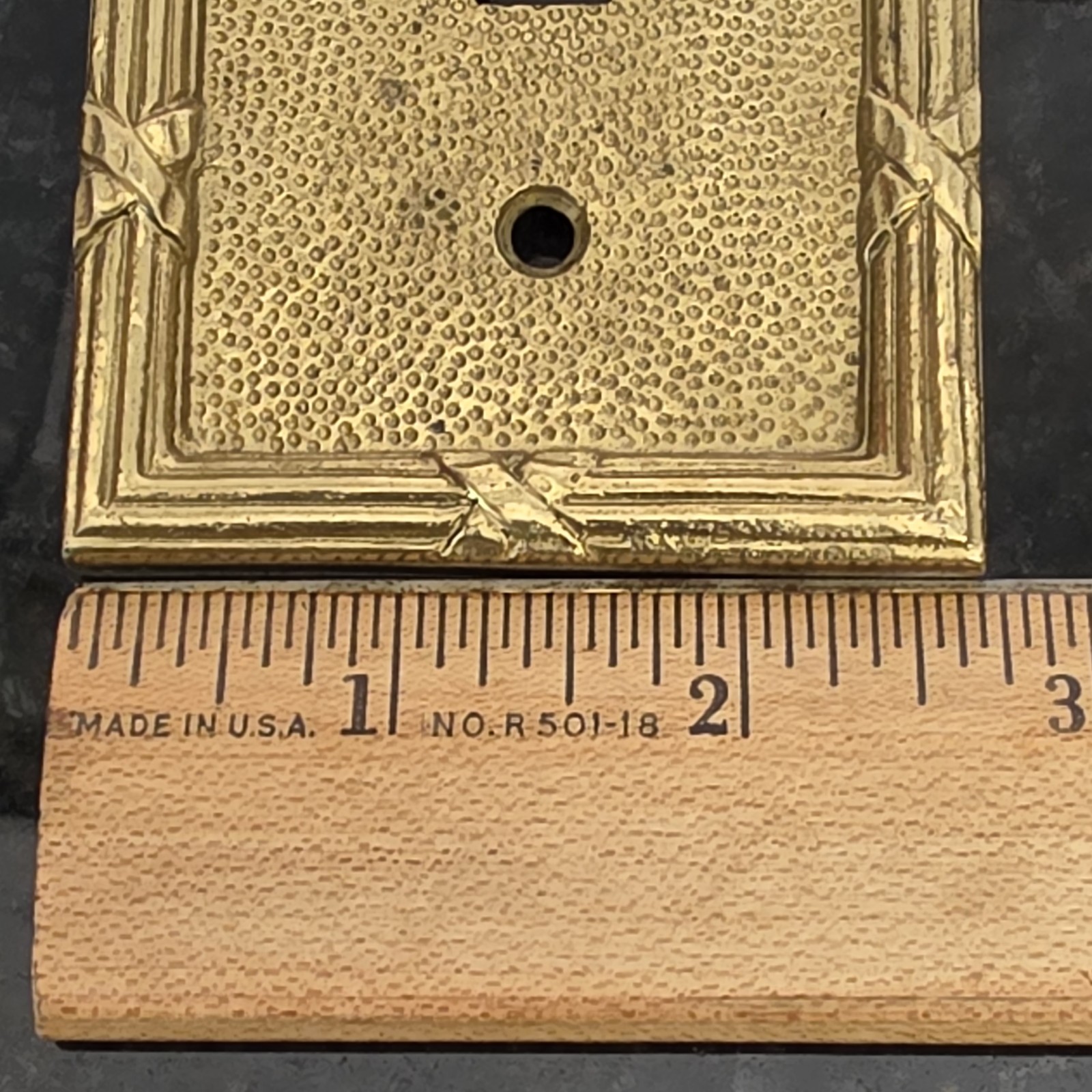 Phylrich Ribbon and Reed collection Light Switch Plate Gold