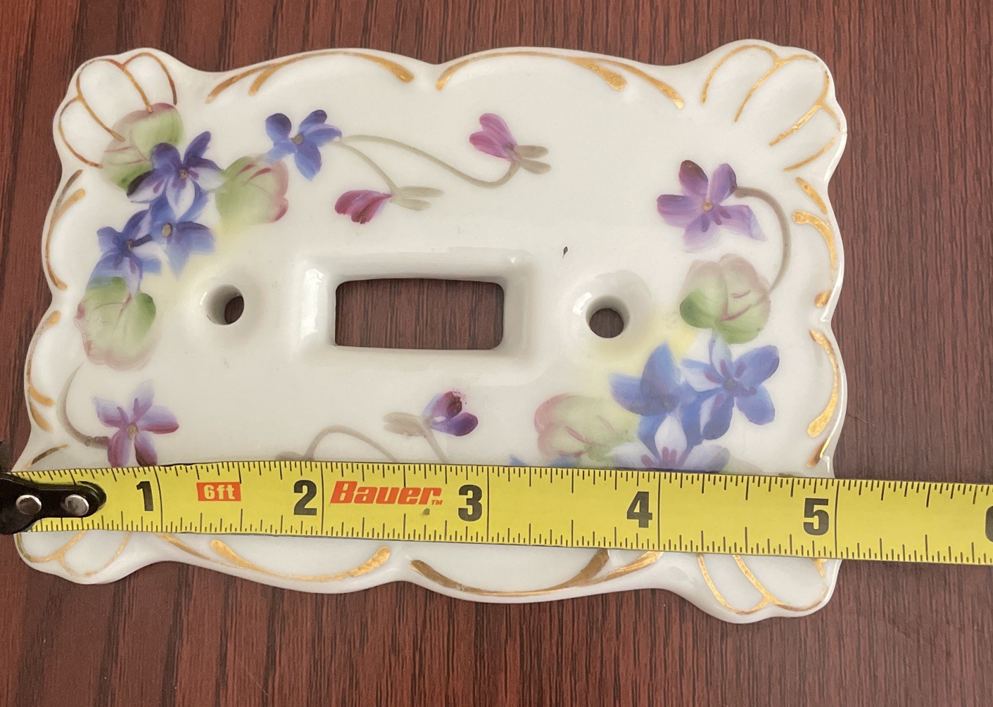 Kelvin China Hand Painted Wall Single Switch Plate Japan L-906