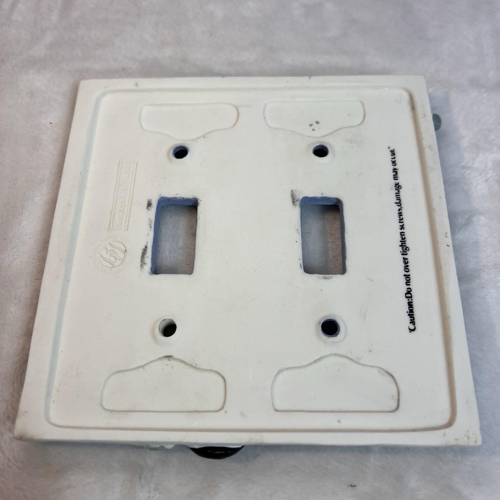 Borders Unlimited Light Switch Boy’s Room Double Wall Plate Race Cars Kids Truck