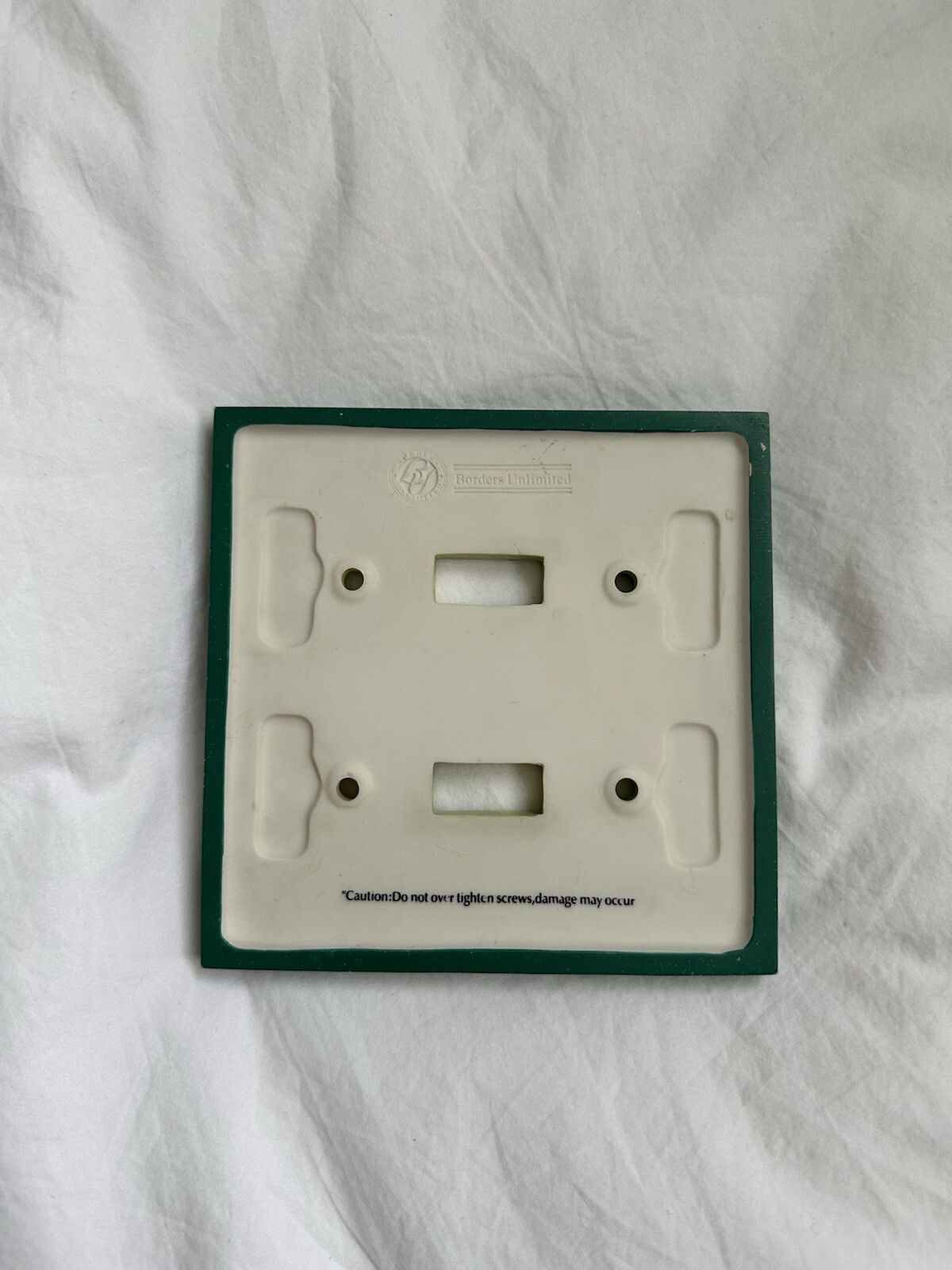 Vintage 90s Double Switchplate Frog Lily Pads Wall Outlet Cover Colorful