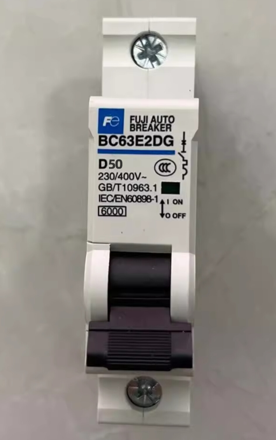 Fuji Electric Miniature Circuit Breaker MCB BC63E2DG-1P D50 50A