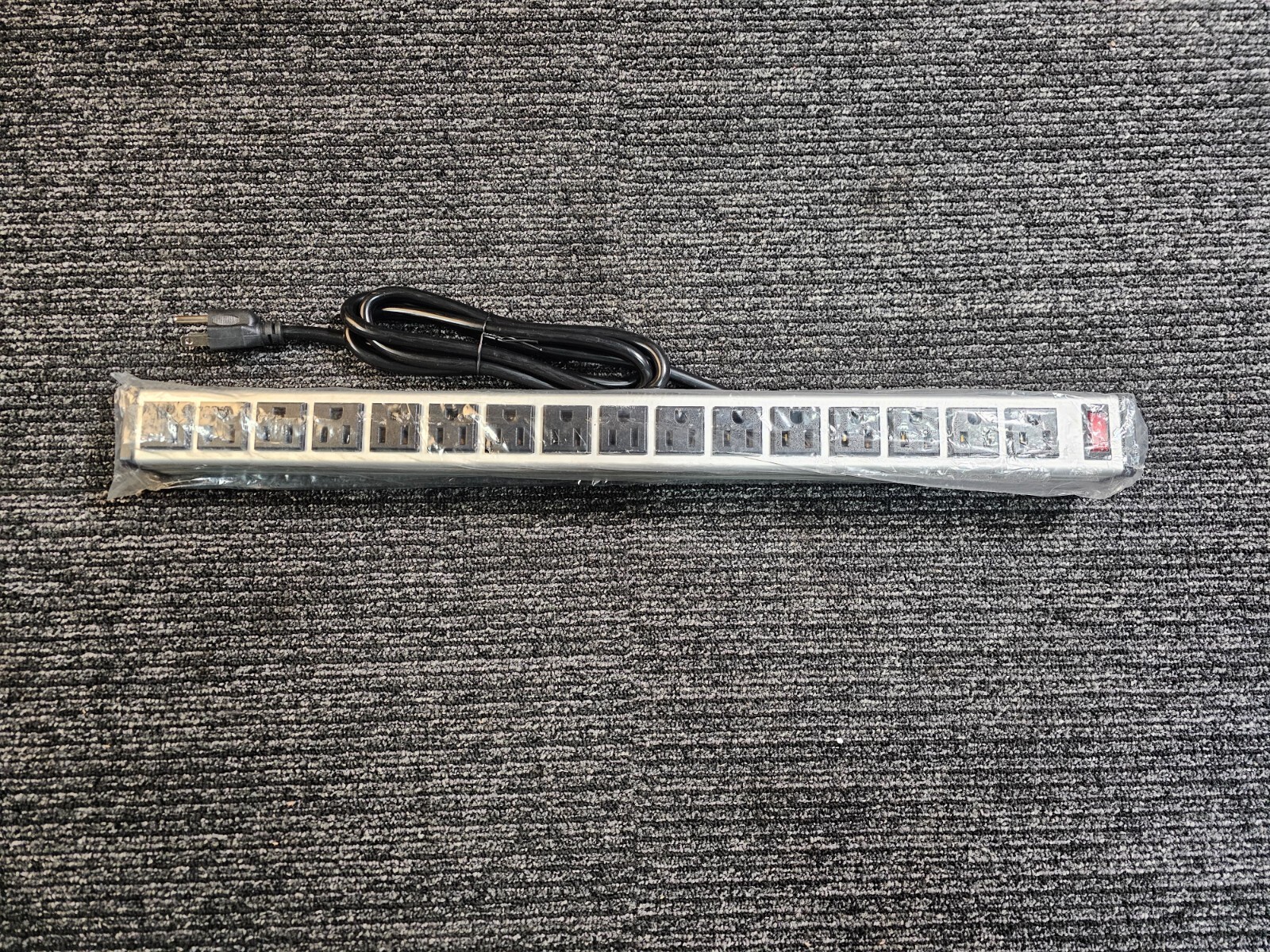 Industrial Strength Mountable Power Strip with 16 Outlets & Overload Protection