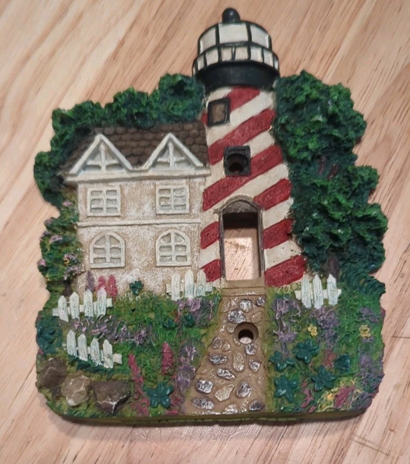 Lot 2 Lighthouse Wall Switch Covers Resin 1 Transfar Intl Corp & 1 Unbranded