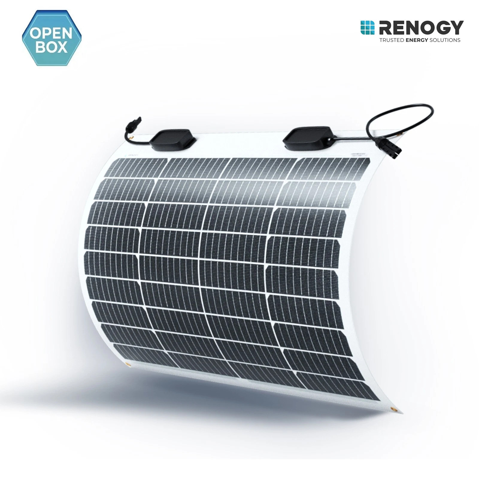 Renogy 50W Flexible Solar Panel Monocrystalline Module For Battery RV Open Box