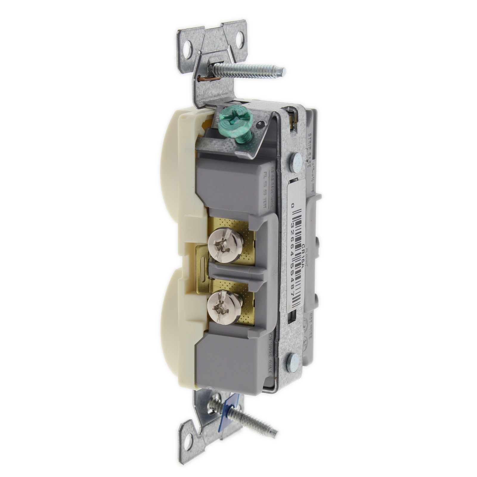 10 Cooper Almond COMMERCIAL Duplex Outlet Receptacles NEMA 5-15R 15A 125V CR15A