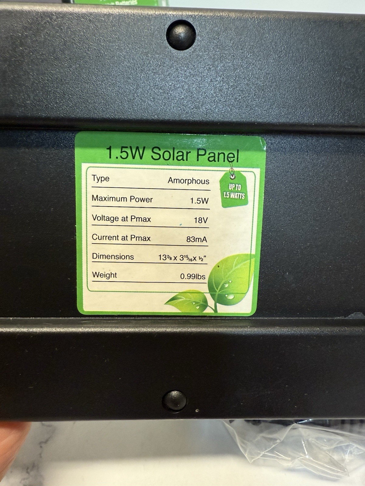 1.5w Solar 12v Battery Maintainerblack