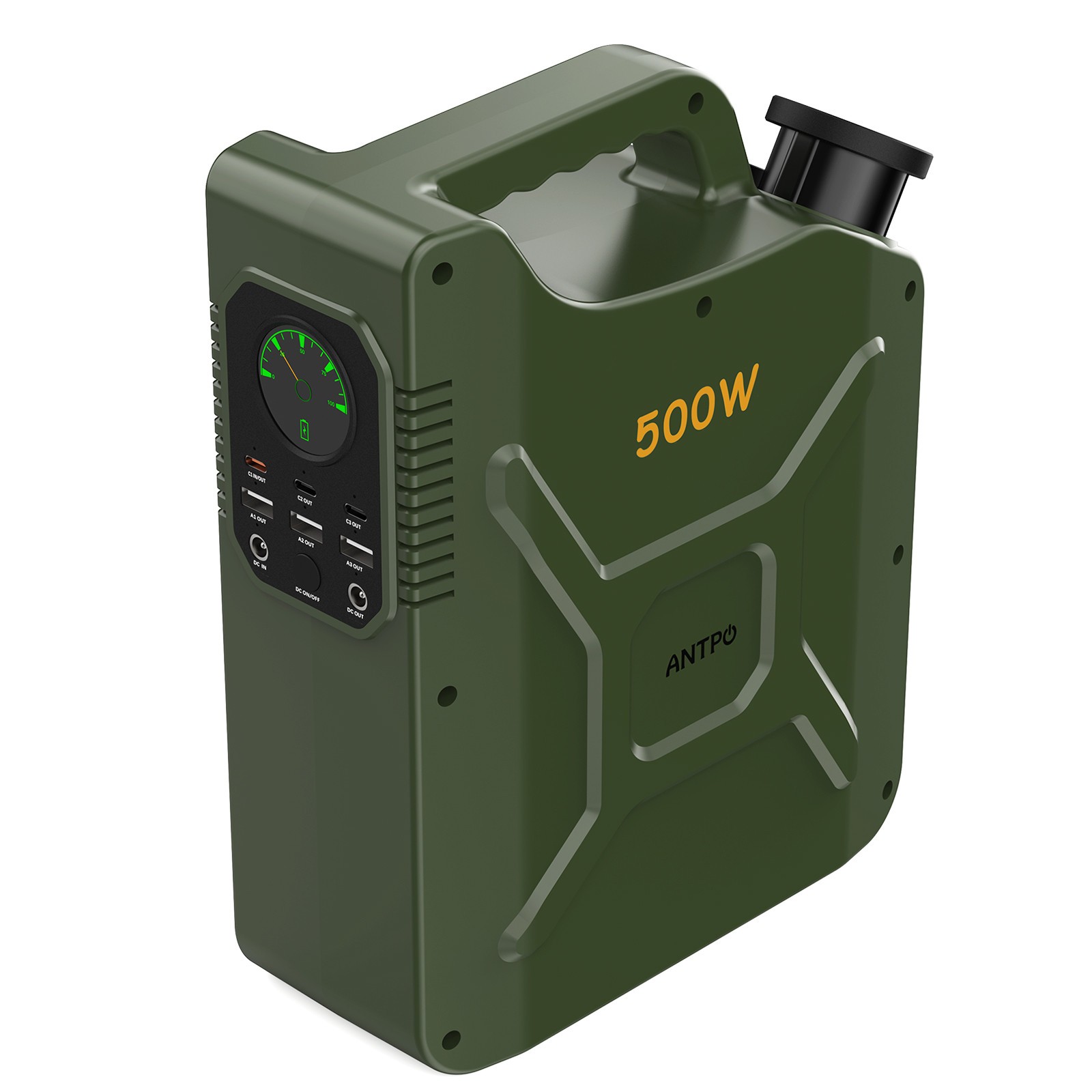 ANTPO 500W 500Wh Portable Power Station Solar Generator for Camping self driving