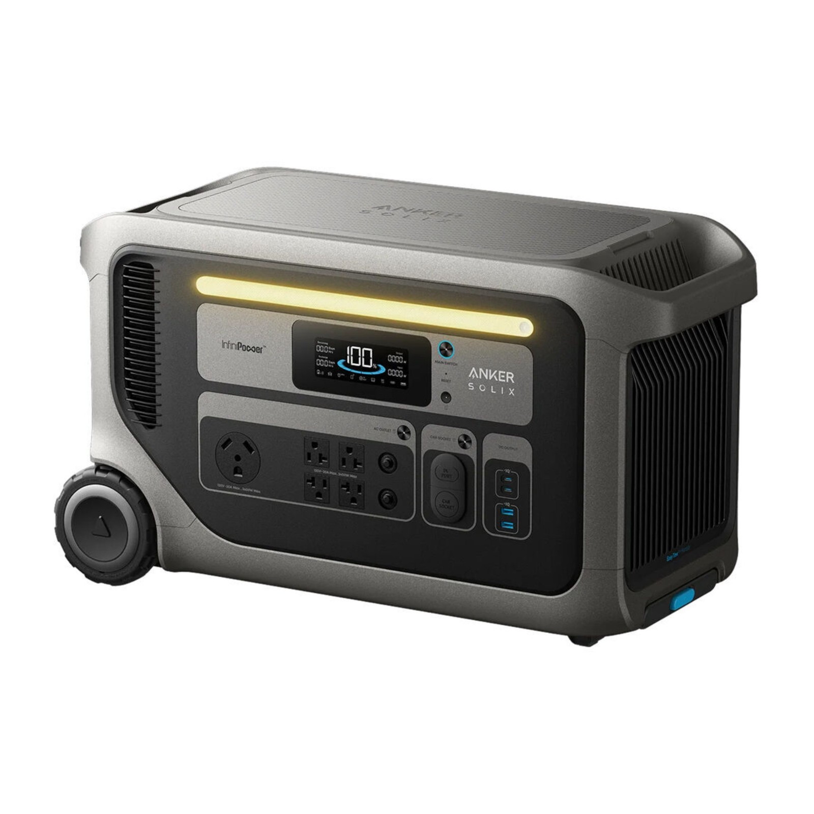 Anker SOLIX F3000 3072Wh Portable Power Station w/ Expansion Battery