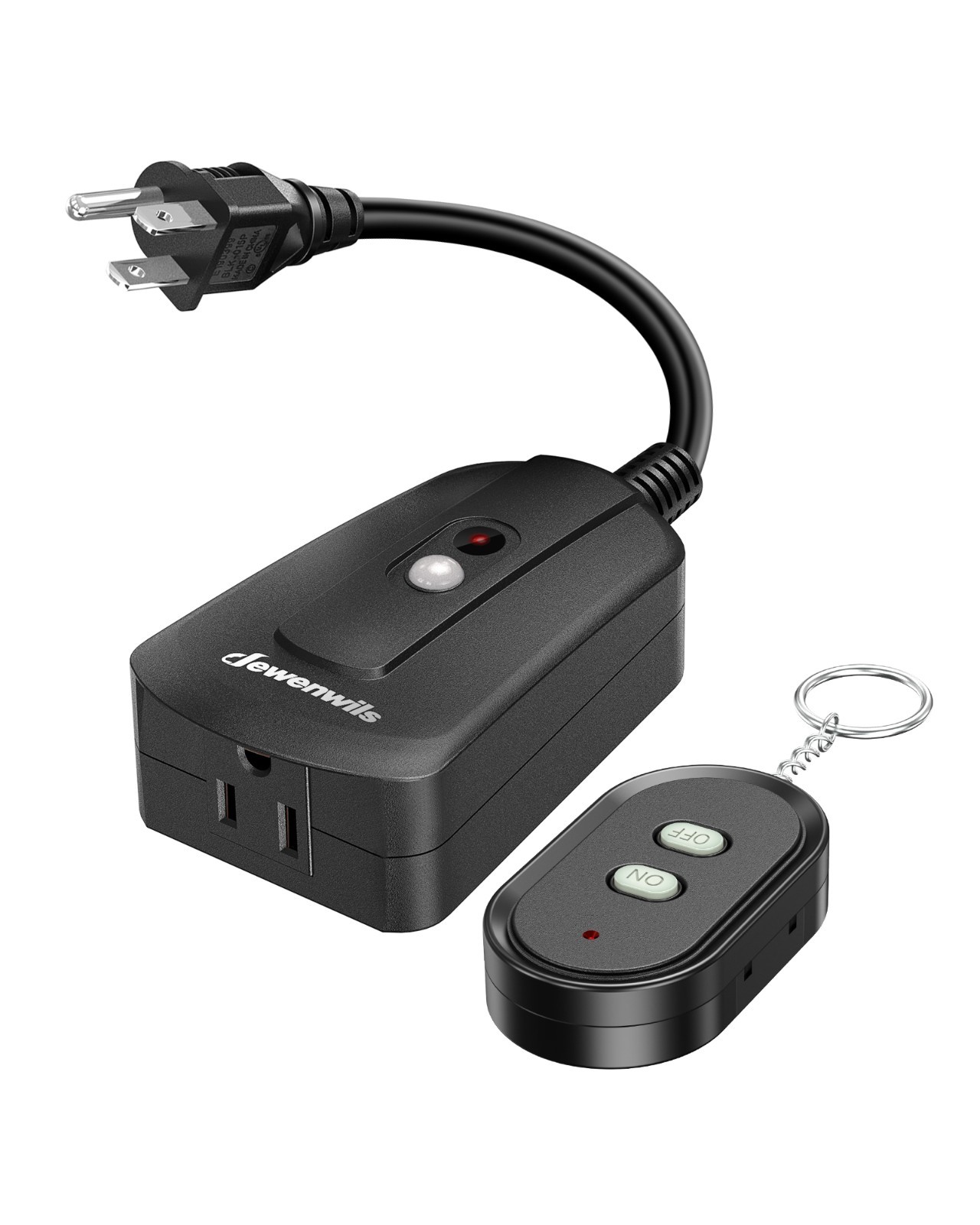Remote Controlled Outdoor Outlet, Plug-in, No Wiring, Works Through Walls, 100ft
