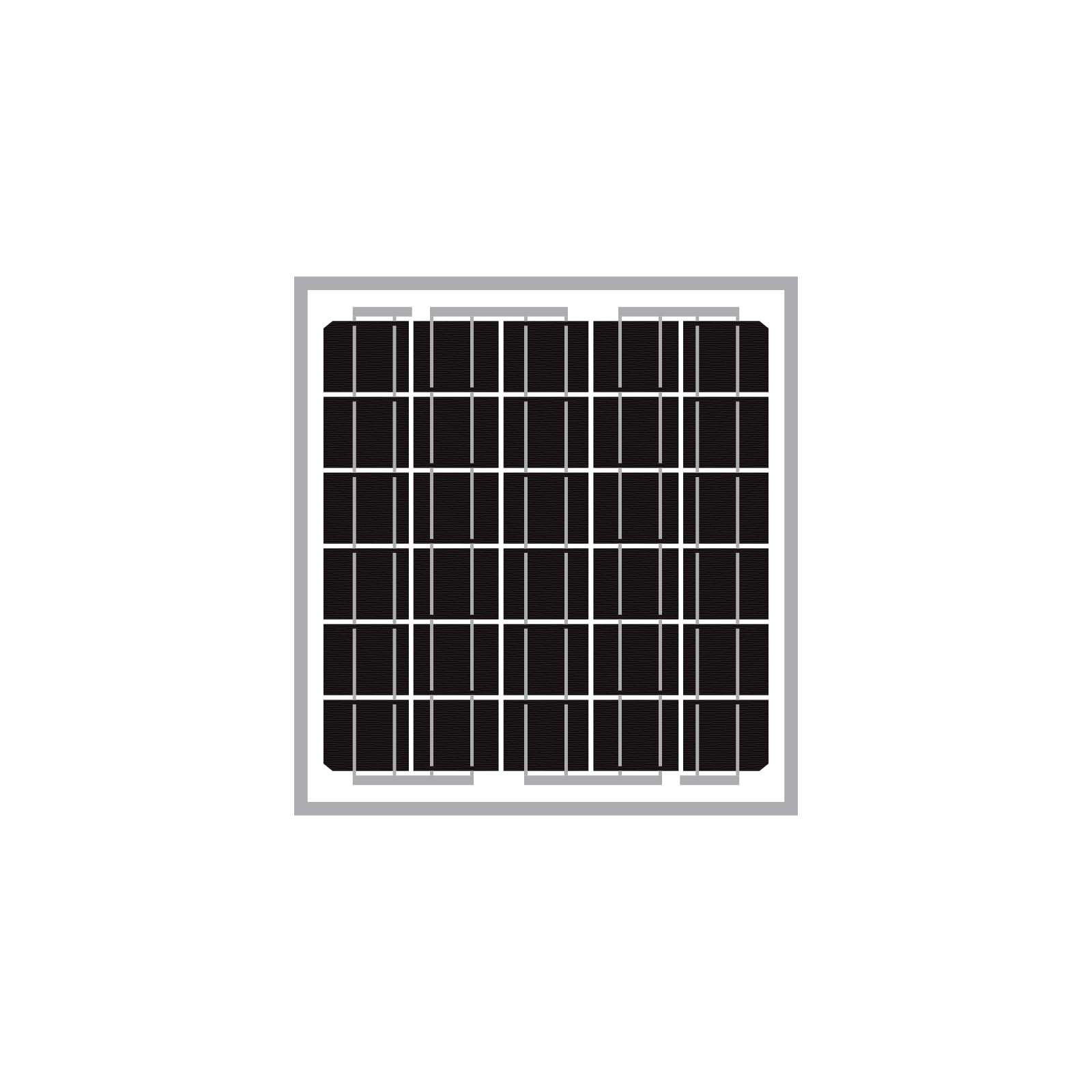 Newpowa 5W(Watts) 12V(Volts) 5W Monocrystalline 10BB Solar Panel Battery