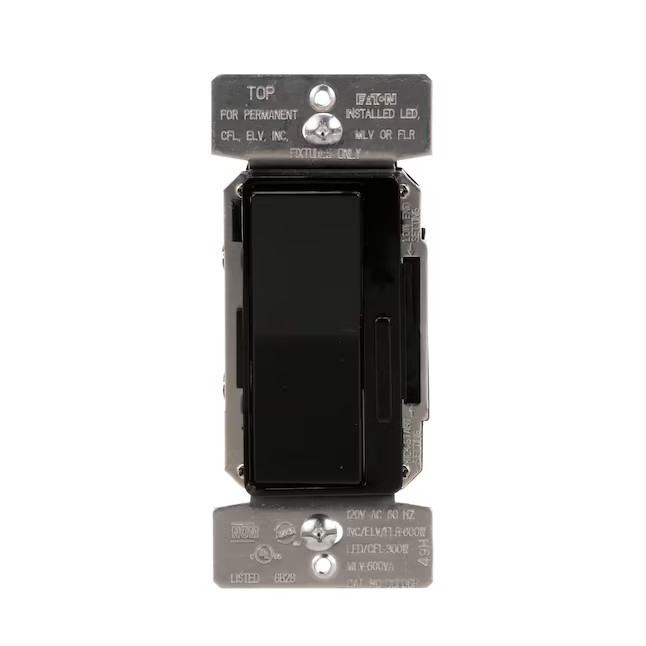 Eaton Universal Single-pole/3-way LED Decorator Light dimmer Black/Gray/White