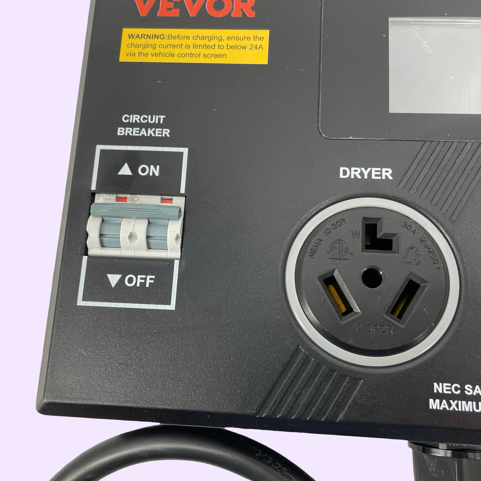 VEVOR LV05 NEMA Splitter for Dryer and EV 240V Smart Power Distribution #NO9506
