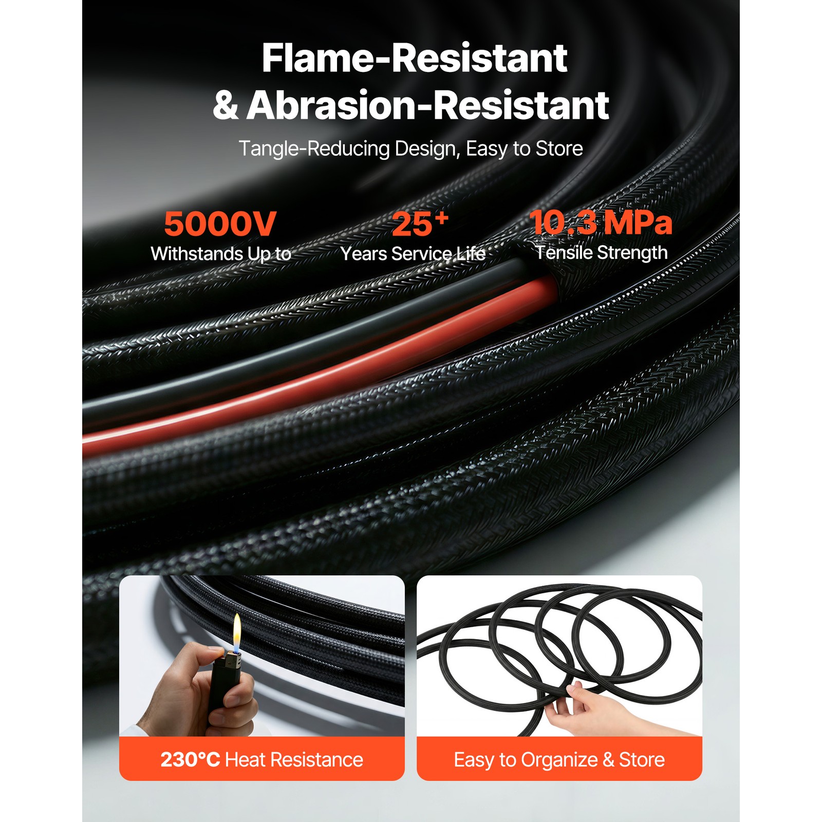 Uimoso 100FT Solar Panel Cable 10AWG with Connectors for Extension