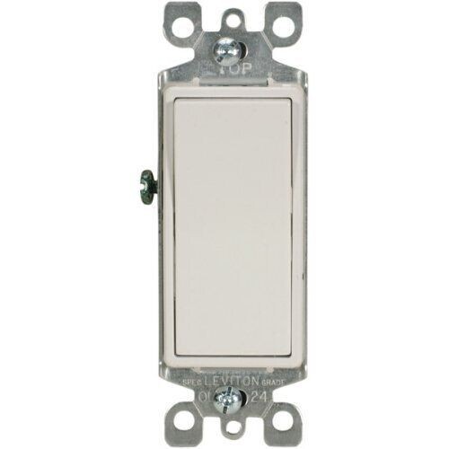 Leviton decora 5601-2WS 15A-120/277V AC/CA Switch (1-Pack) White