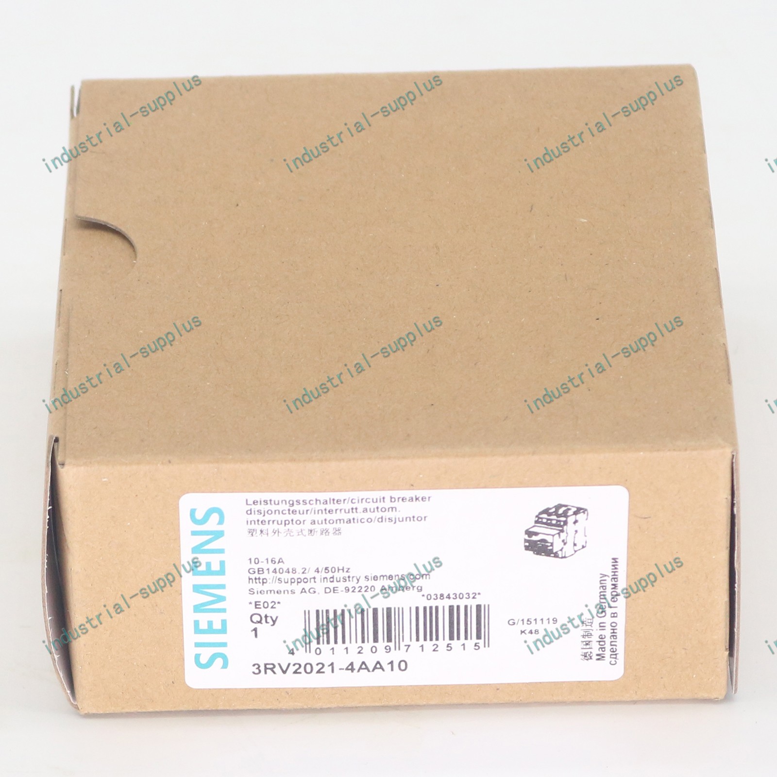 SIEMENS NEW in box breaker 3RV2021-4AA10 3RV2 021-4AA10 1 year warranty