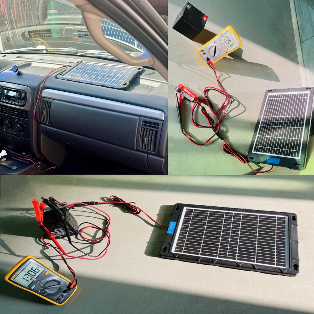 20W 12V Solar Battery Maintainer Trickle Charger Kit for Car Boat RV Trailer