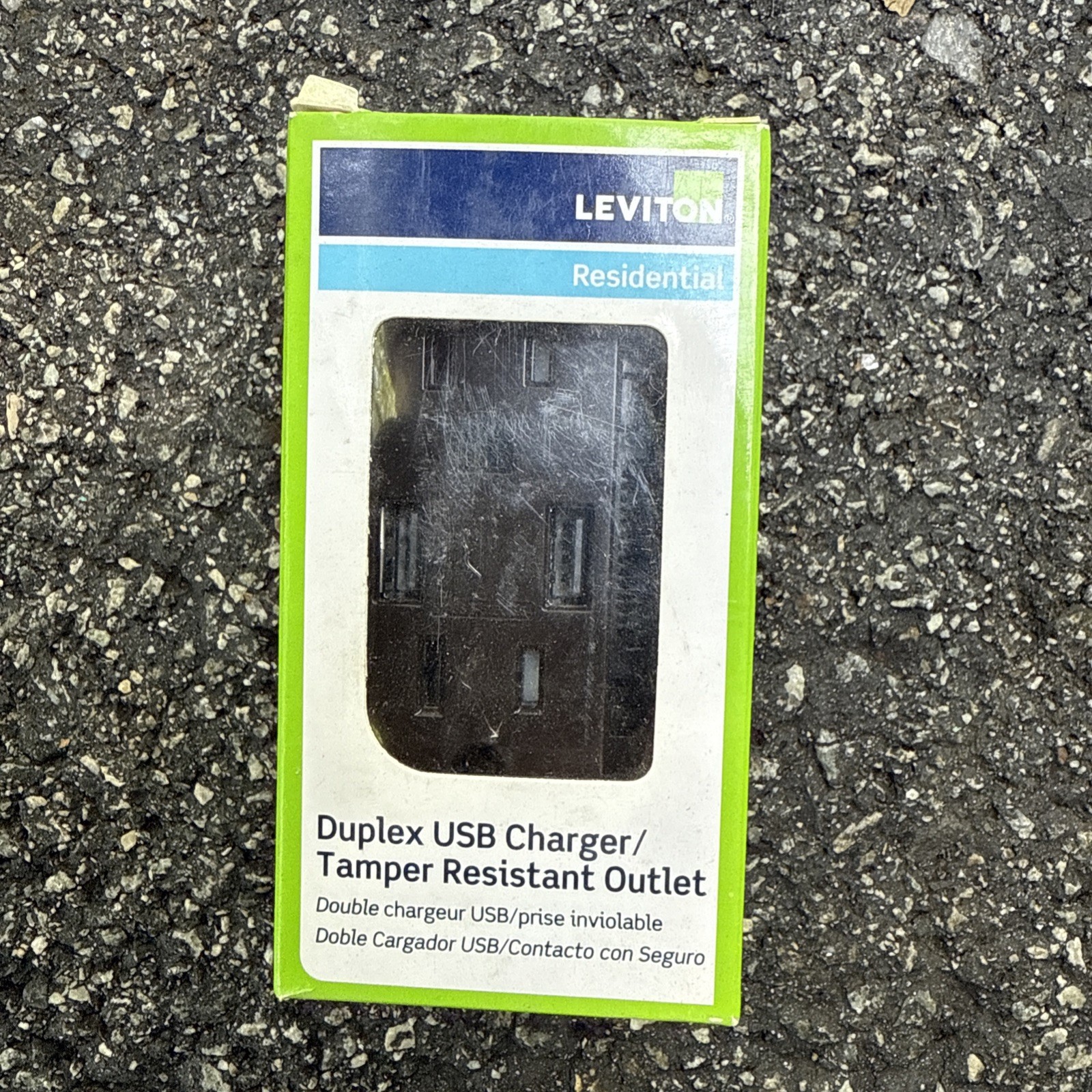 Leviton T5635-B Duplex Tamper Resistant Outlet with 2 USB-C Charging Ports Brown