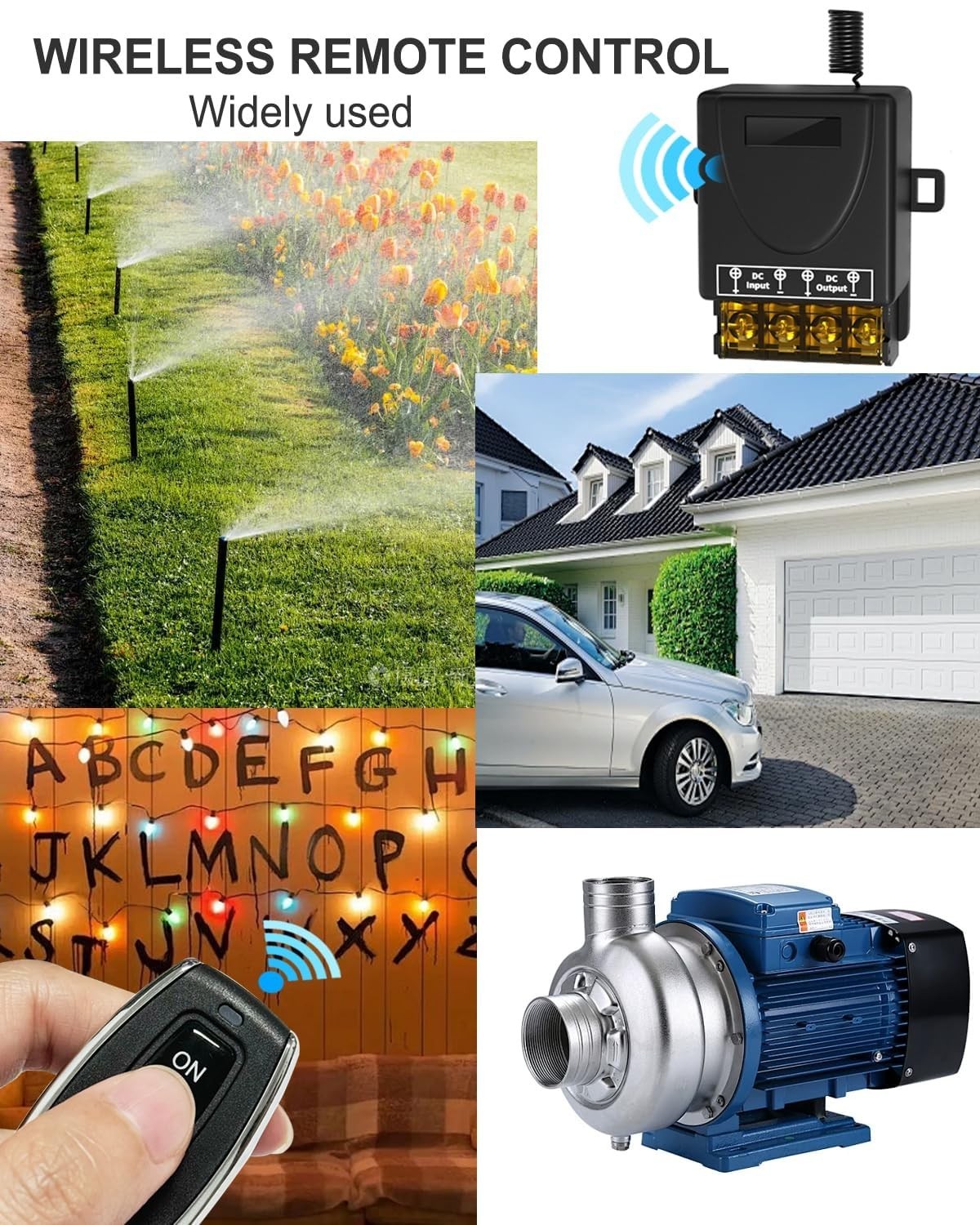 30A 12V Wireless Remote Control Switch Kit – Heavy Duty Relay with 2 Remotes,