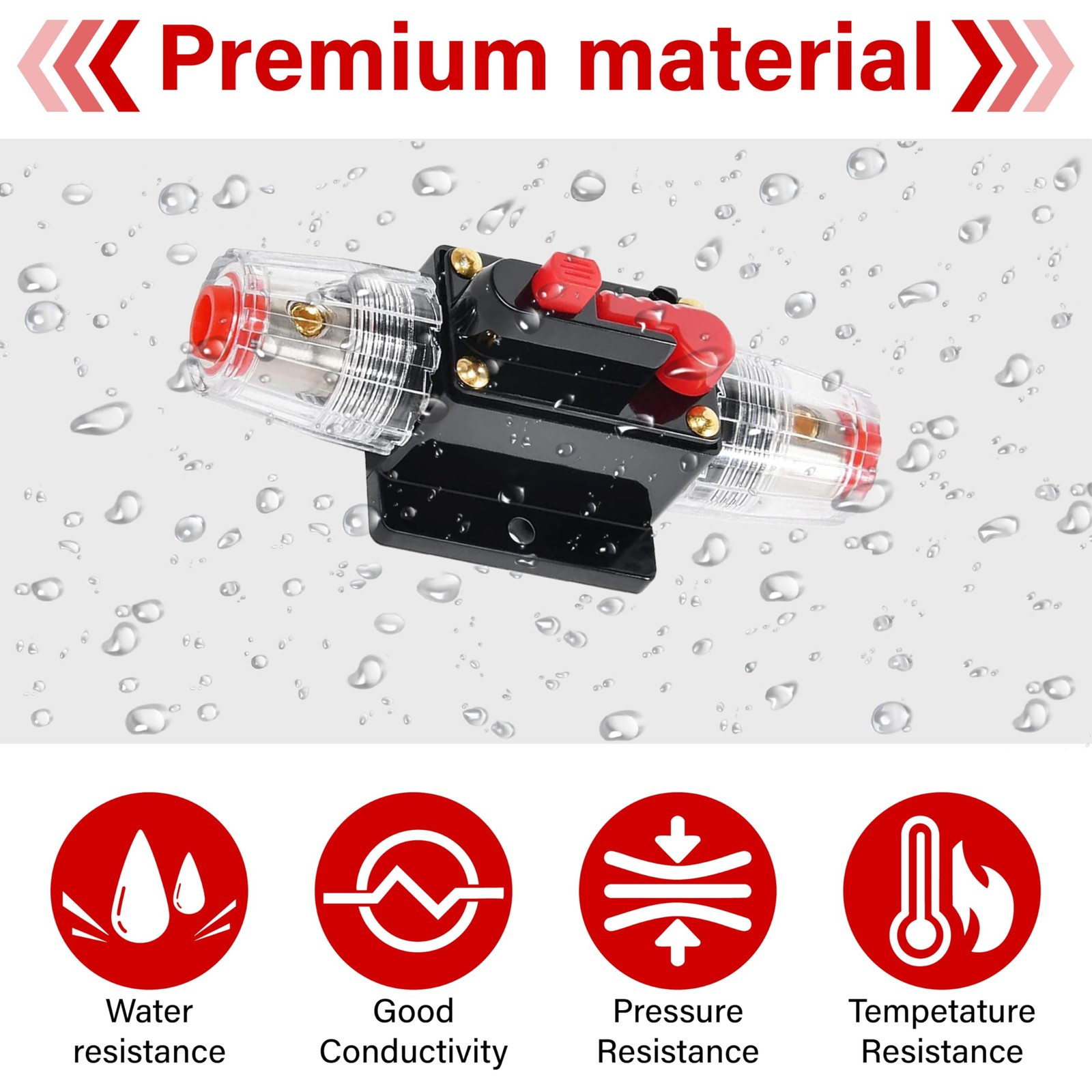 BFXM 30 Amp Breaker, 12V-48V DC Manual Reset Inline Fuse, Circuit Breaker…
