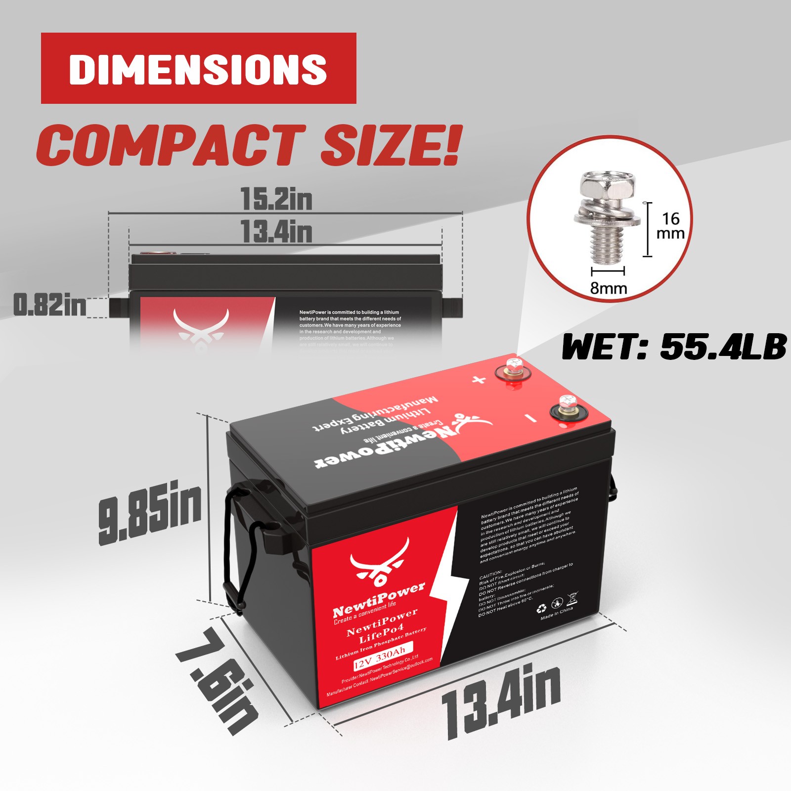 12V 330Ah 300AH LiFePO4 Lithium Battery Bluetooth 200A BMS Solar Off-grid 4224Wh