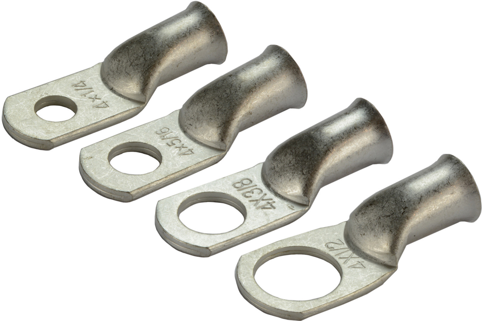 5/Pack Wire Ring Terminal Lugs Battery Welding Bare Tin Plated Copper Connectors