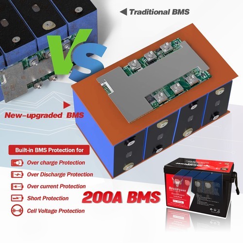12V 330Ah 300AH LiFePO4 Lithium Battery Bluetooth 200A BMS Solar Off-grid 4224Wh