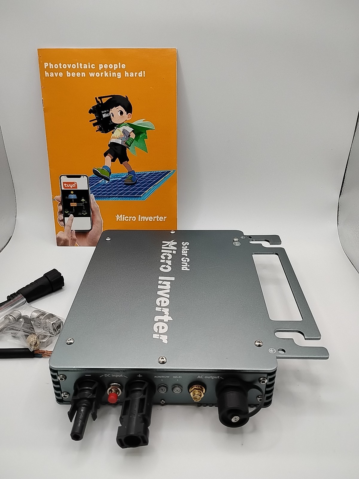 Grid Tie Solar Power Inverter, 550W APP Control Single Phase Solar Grid Tie.New