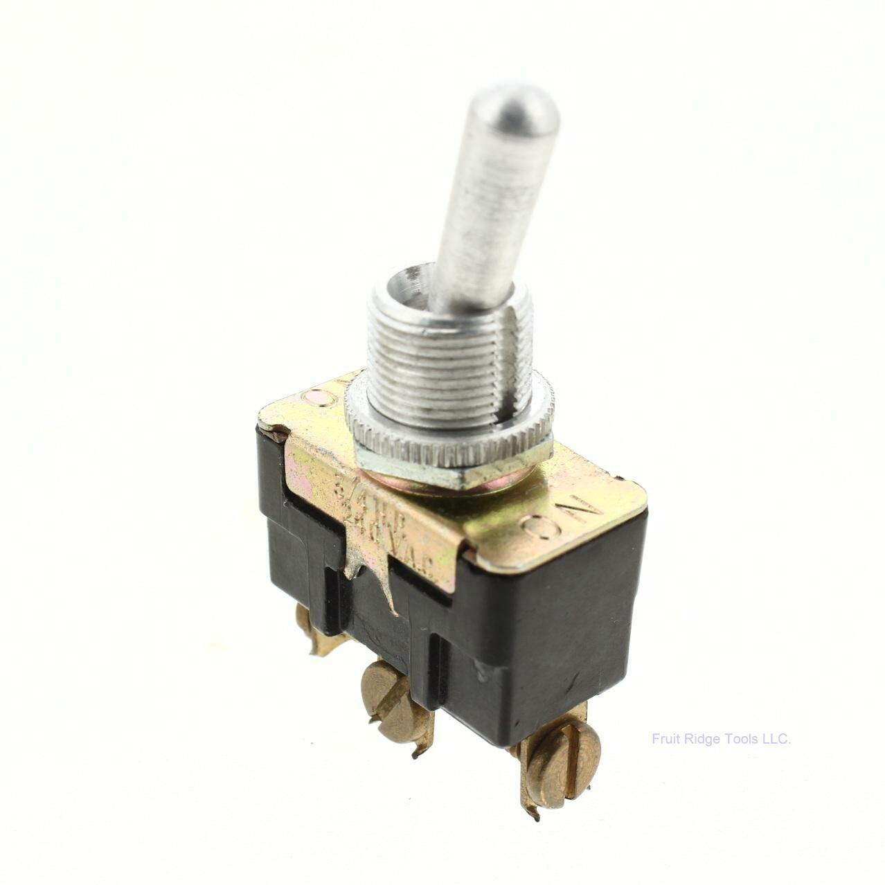 Leviton 5733 SPDT 11/16″ Bat Toggle AC Switch ON-ON 3/4HP 15A-125V 10A-250V Bulk