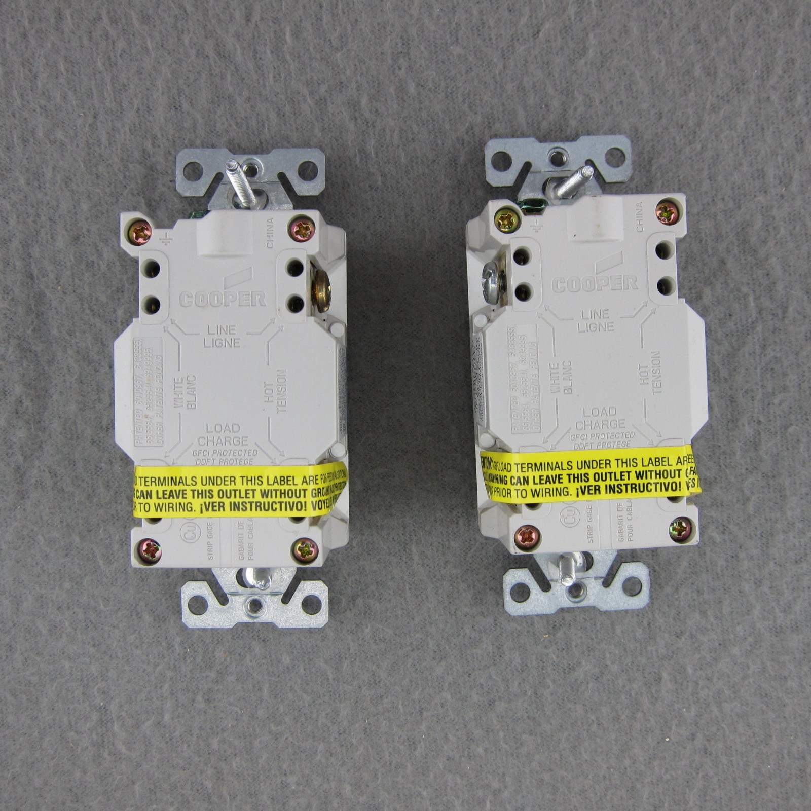 Cooper GFIC Receptacle Outlets 20 Amp 125V 60Hz Class A New Lot of 2
