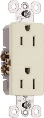 10 Pack Light Almond Child Safety Electrical Outlets Tamper Resistant 15A 125V