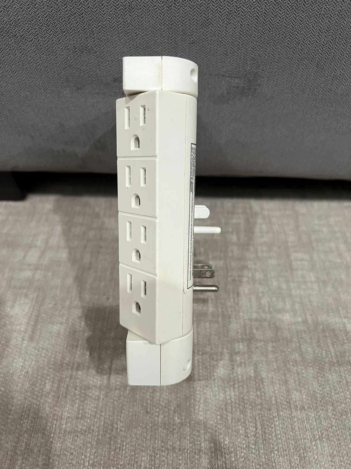 Side Socket Elite 8-Outlet Expander/Extender – As Seen On TV – 90 Degree Swivel