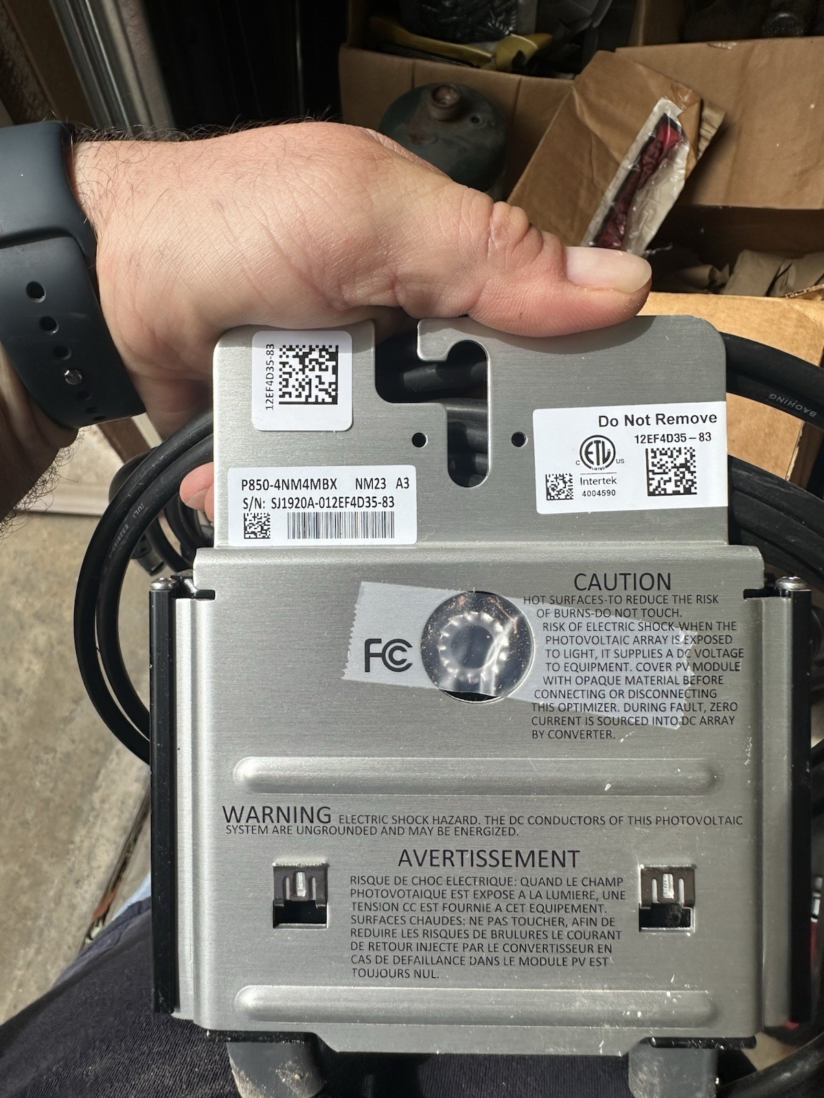New SolarEdge P850-4NM4MBX Power Optimizer 850W 125VDC 12.5A