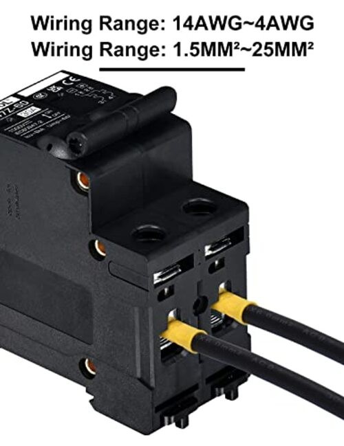 Circuit Breaker DIN Rail Mount Solar Disconnect Switch 2P 2P DC1000V 30 Amp