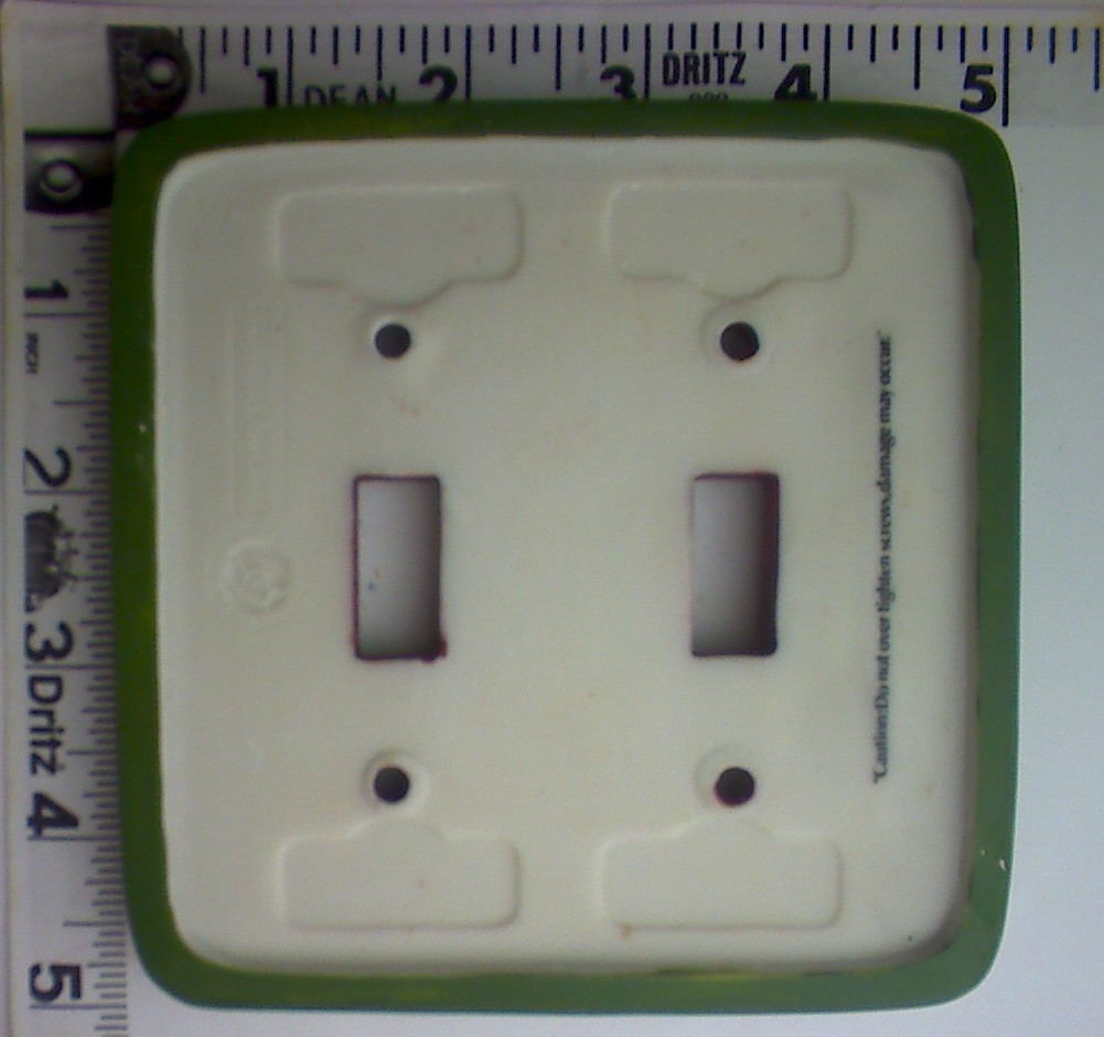 Vintage Borders Unlimited 2 Toggle Switchplate Lake Whitefish Rainbow Trout Rock