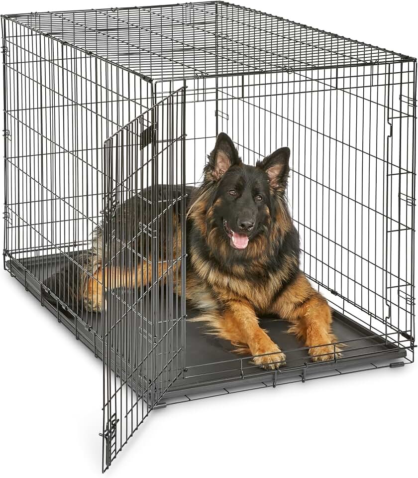 MidWest Homes for Pets 48-Inch ICrate for Extra-Large Breeds, 90-110 Lbs, Sin…