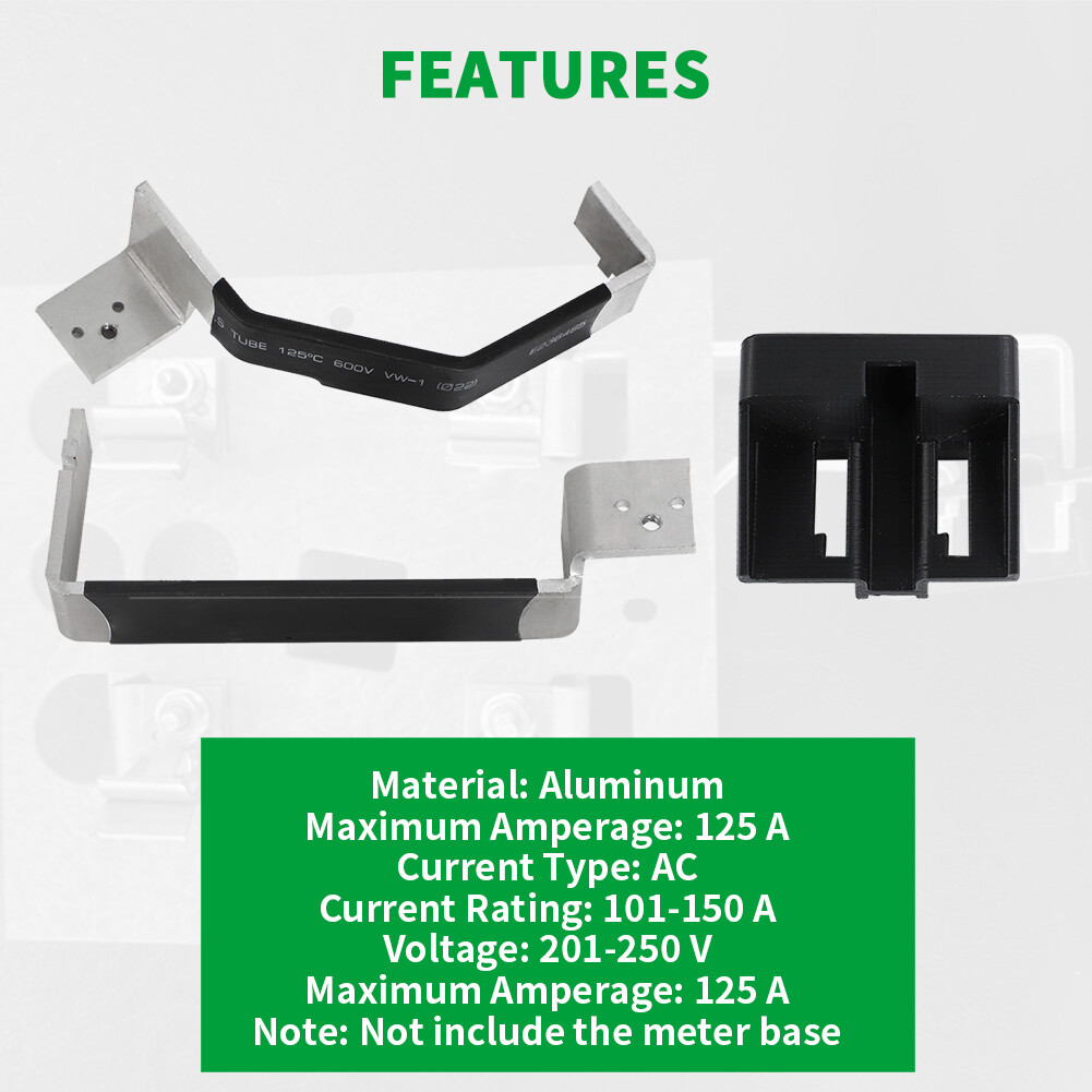 For Challenger 4-6 Pack Meter Socket ALU Bus Bar Replacement kit 125A Aluminum