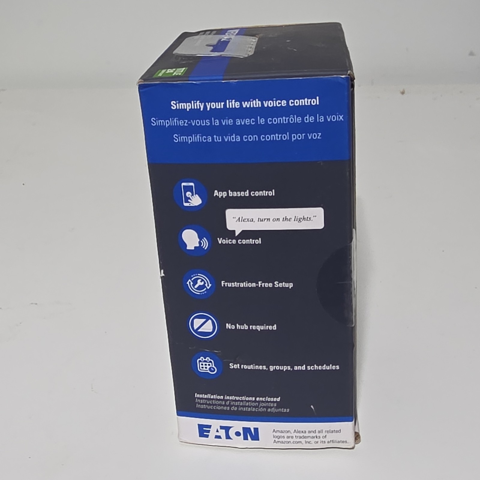 Eaton WFD30-C2 Wi-Fi Universal Dimmer Switch Alexa White/Ivory/Almond