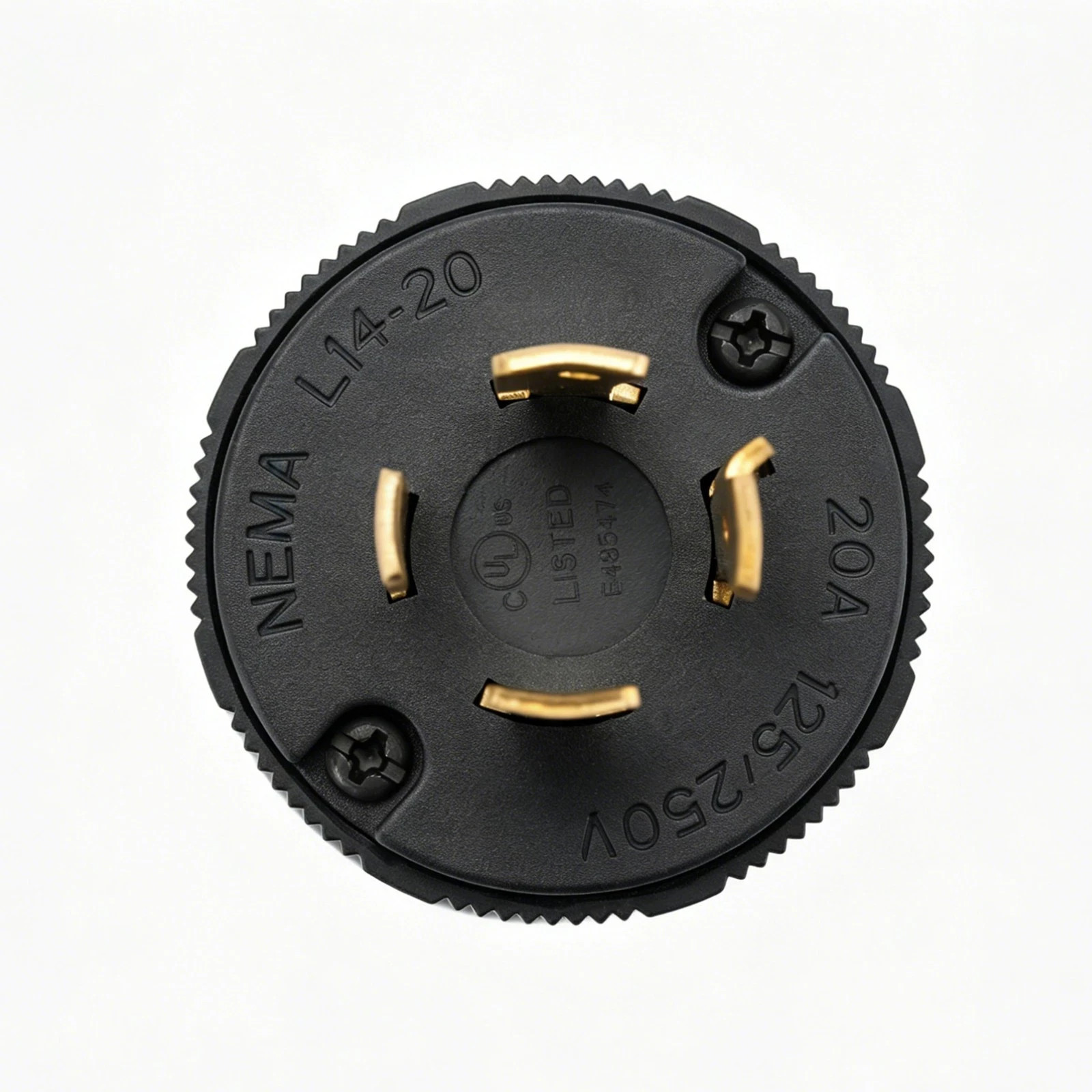NEMA L14-20P Twist Lock Plug – 20 Amp Generator Connector 125/250V 4 Wire