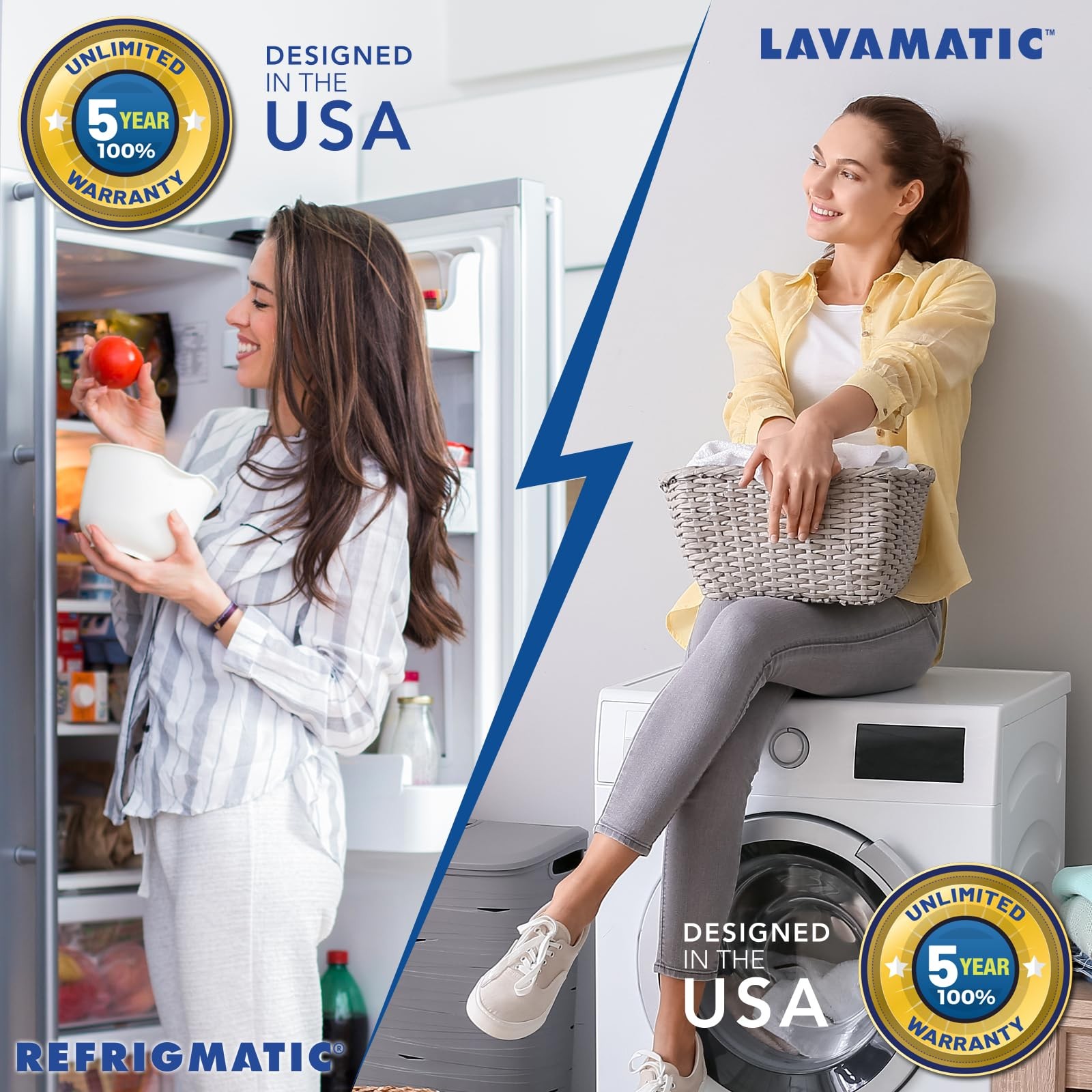 Two Electronic Voltage & Surge Protector Combo - Protect your Refrigerator an…