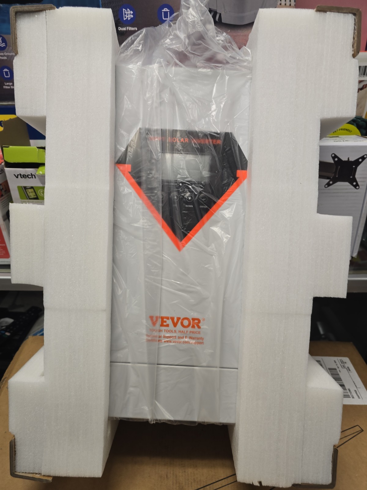 VEVOR Hybrid Solar Inverter, 3000W, All in One Pure Sine Wave Power Inverter…