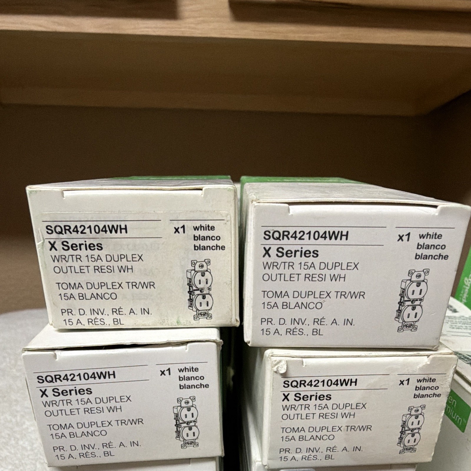 Mix Schneider Electric X Series White Duplex TR/WR GFCI Receptacle & Switch Lot