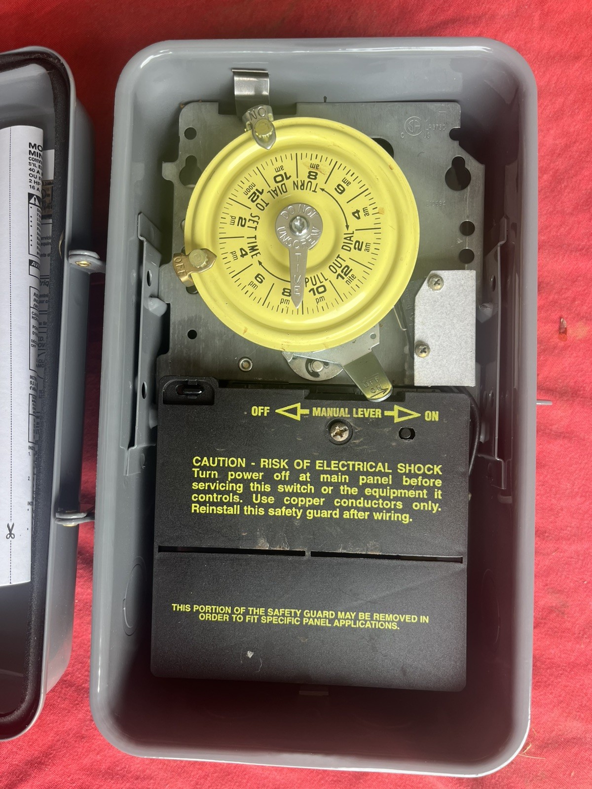 Intermatic T101 120V 40A 24-Hour SPST Indoor/Out Mechanical Time Switch