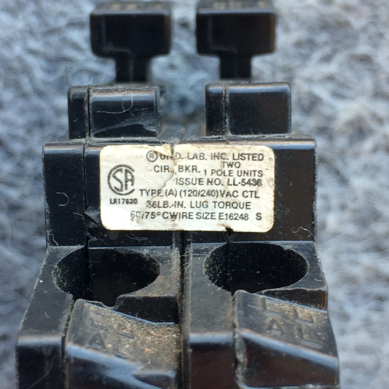 Crouse Hinds Murray MH215 Circuit Breaker 2 POLE 15 AMP 1 Year Warranty