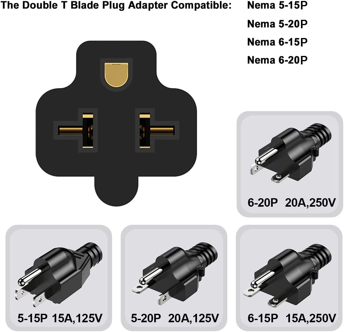 15-Ft Nema 6-20P Extension Cord 20-Amp 250 Volt Nema 6-20 Extension Cable 12AWG,