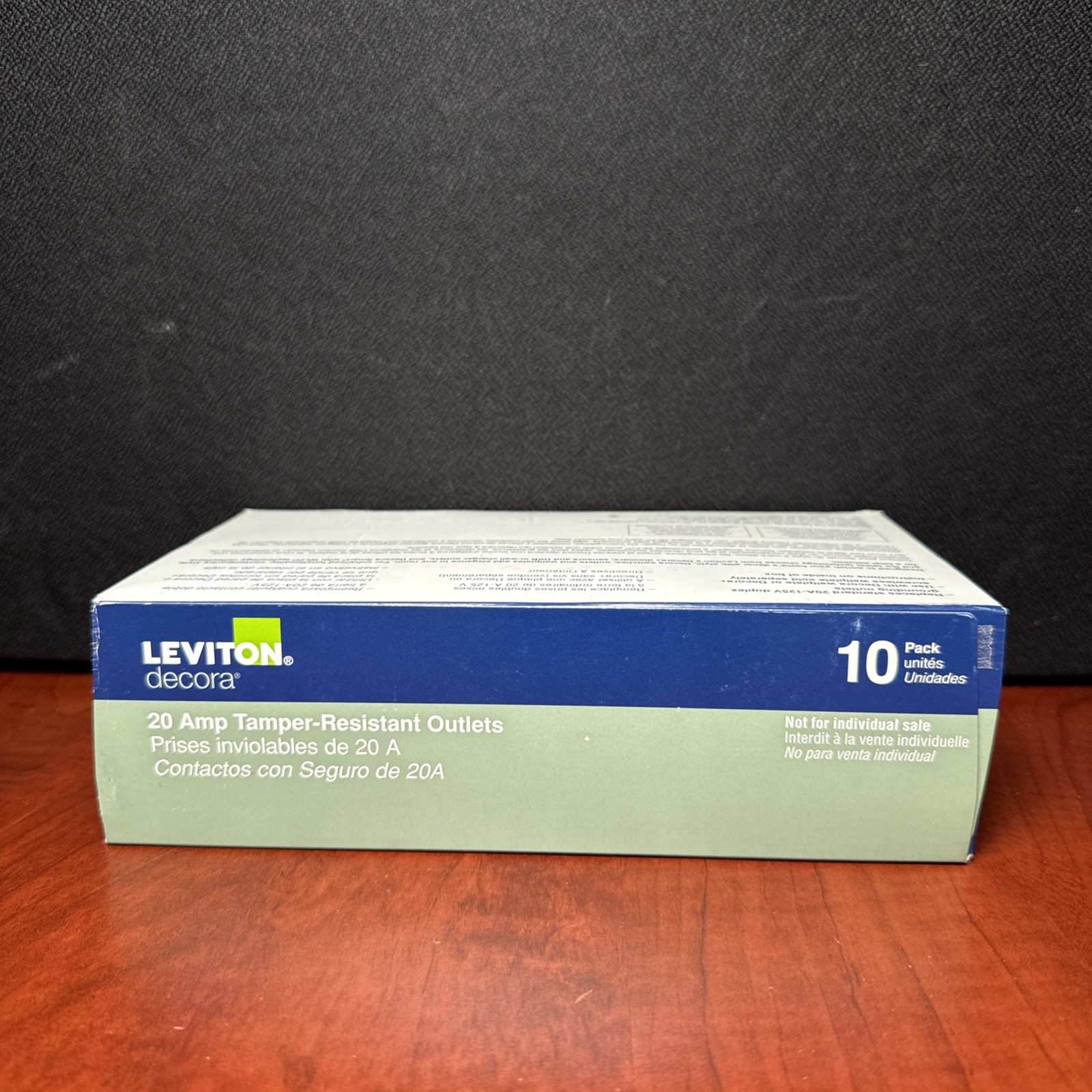 Leviton T5825-WMP Decora 20 Amp Tamper Resistant Duplex Outlet (10Pack) (6849)