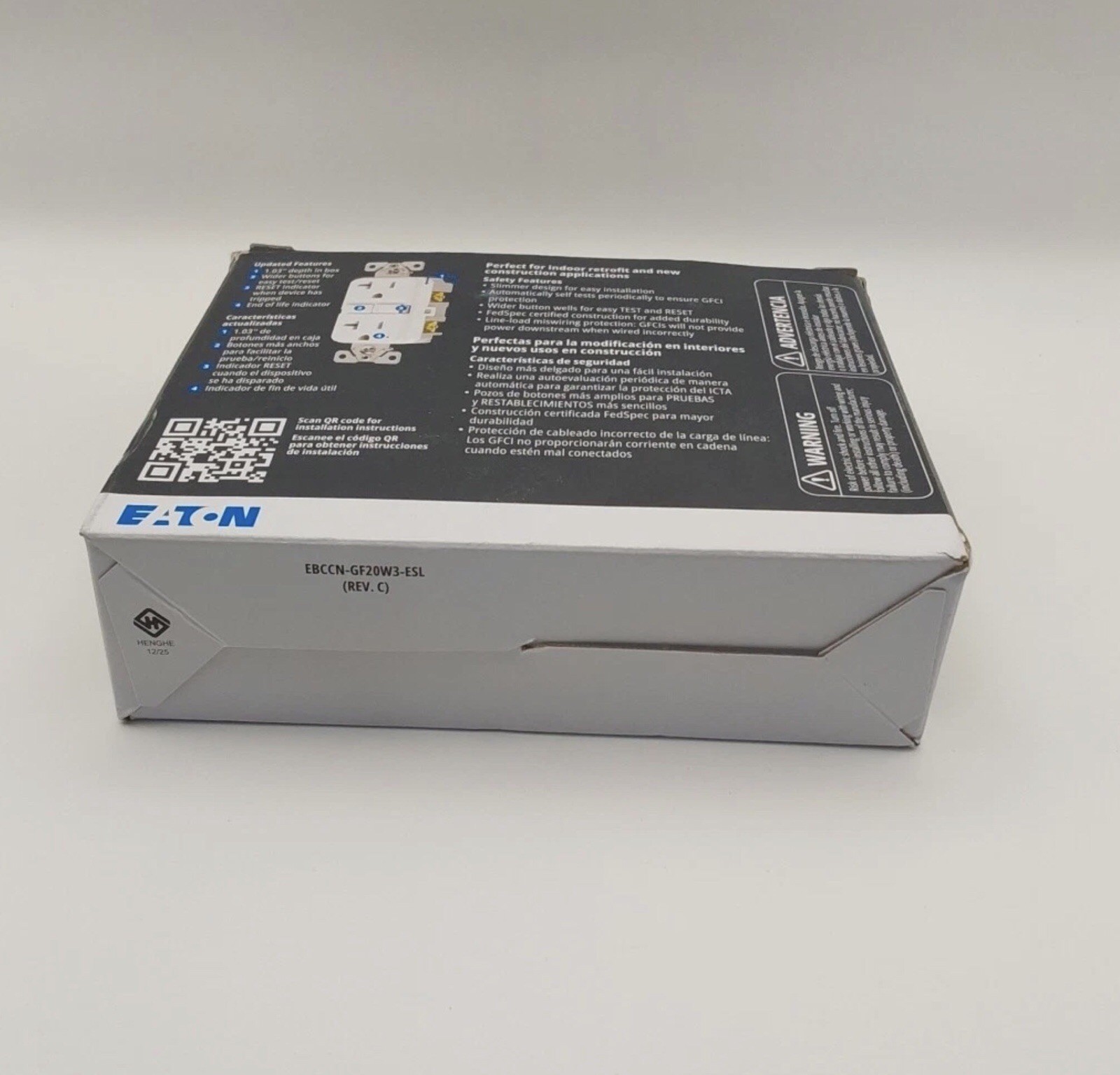 Eaton GF20W-3 PACK White Slim GFCI Outlet Receptacle 20A 125V New G1***